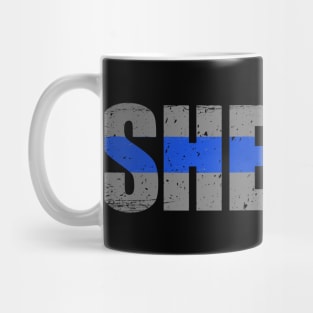Sheriff Thin Blue Line Mug